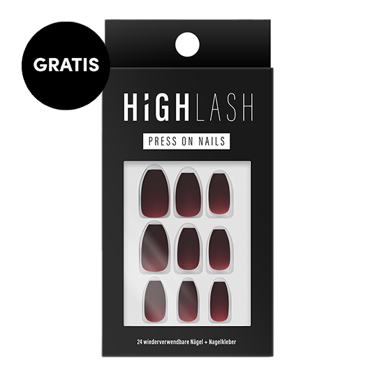 Gratis Press On Nails - Ombre Red