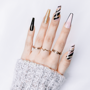 Stampa sulle unghie - Glam Gold