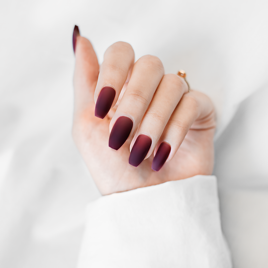 Press On Nails - Ombre Red