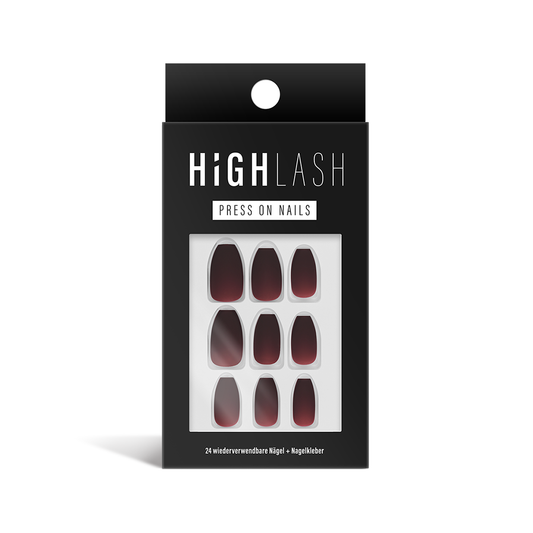 Press On Nails - Ombre Red